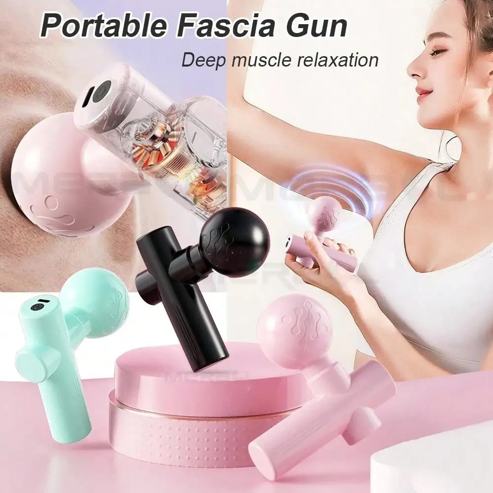 Massage Gun Deep Tissue - مسدس تدليك صغير 2026، جهاز تدليك