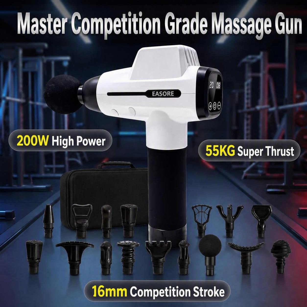 Massage Gun Deep Tissue - مسدس تدليك احترافي بقوة 16 ملم