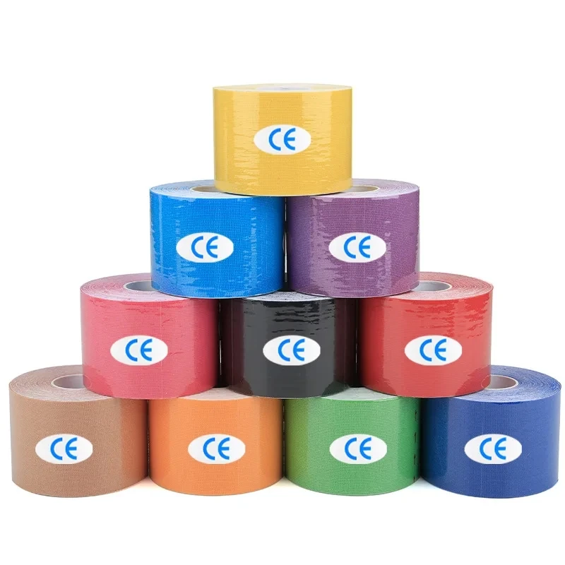 Kinesiology Tape Sports - شريط كينيسيولوجي رياضي مقاوم للماء، لاصقات
