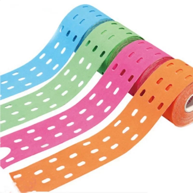 Kinesiology Tape Sports - 5 سنتيمتر مثقب علم الحركة مطاطا