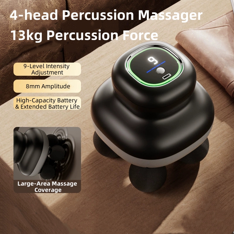 Massage Gun Deep Tissue - 4-رؤساء يده فآسيا بندقية المهنية أداة