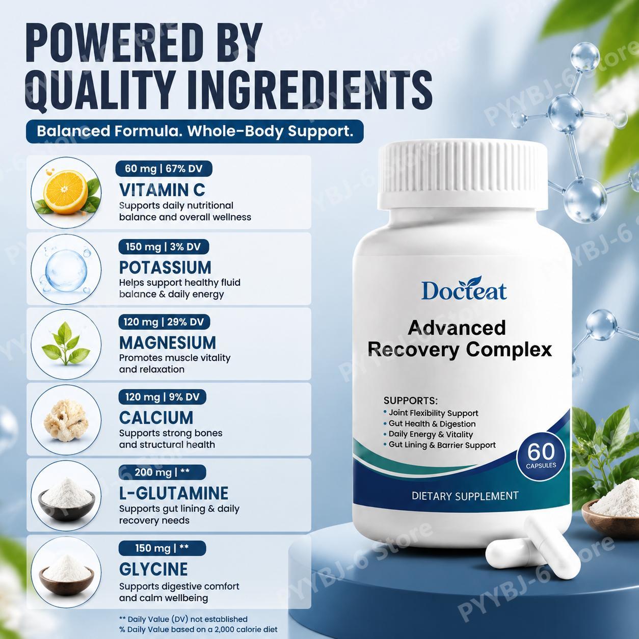 مكمل غذائي متقدم للتعافي 60 كب - مراجعة Health Wellness & Nutrition Center Llc وسعره