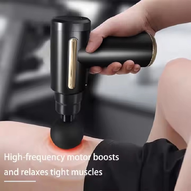 مسدس تدليك محمول أسود، جهاز تد - مراجعة Massage Gun Deep Tissue وسعره