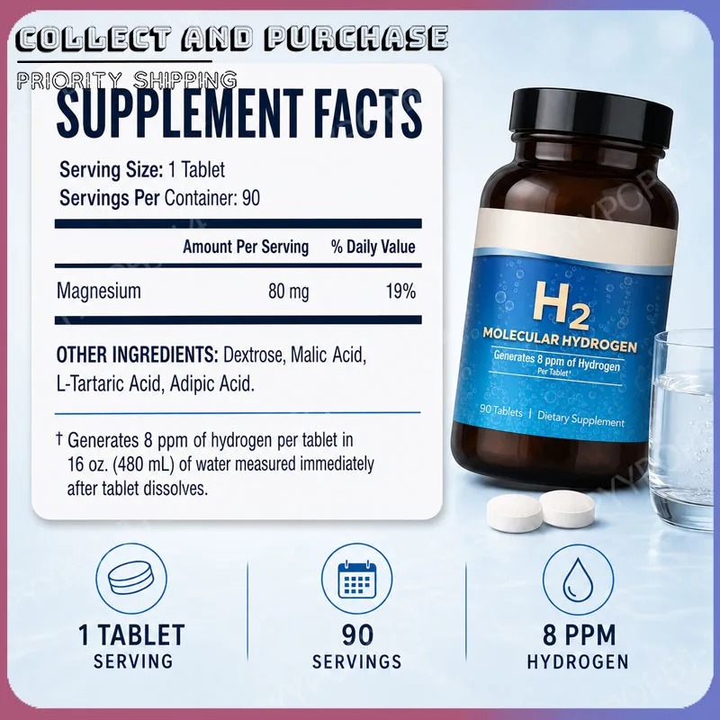 أقراص الهيدروجين الجزيئي H2، 9 - مراجعة Health Wellness & Nutrition Center Llc وسعره