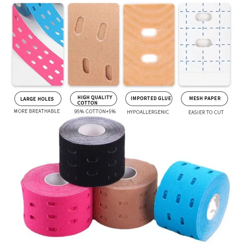 شريط لاصق مرن مثقب للعضلات بطو - مراجعة Kinesiology Tape Sports وسعره