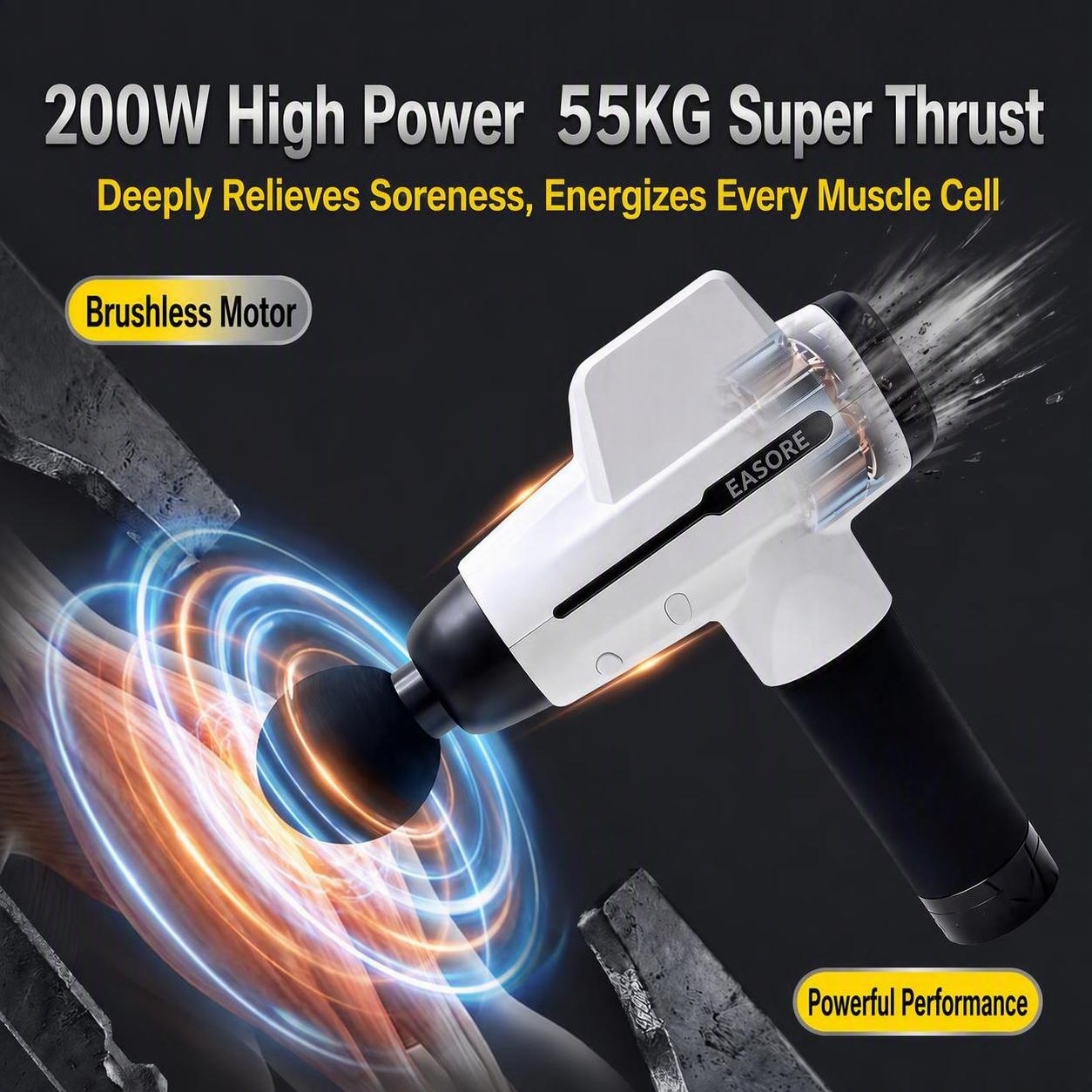 مسدس تدليك احترافي بقوة 16 ملم - مراجعة Massage Gun Deep Tissue وسعره