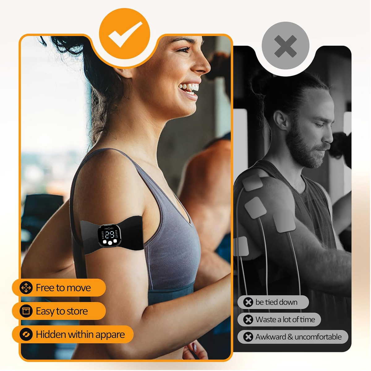 جهاز تحفيز العضلات اللاسلكي EM - مراجعة Tens Pain Relief Unit وسعره