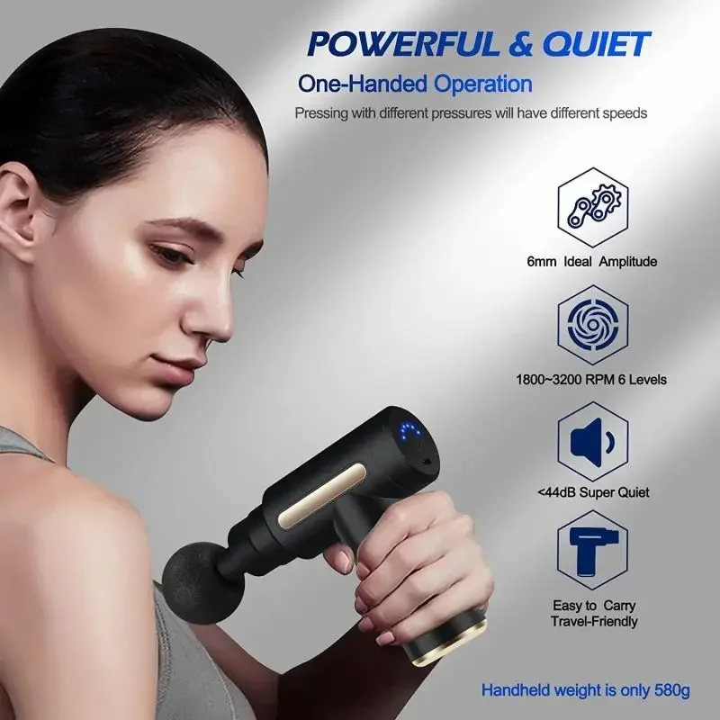 مسدس تدليك اللفافة المحمول مسد - مراجعة Massage Gun Deep Tissue وسعره