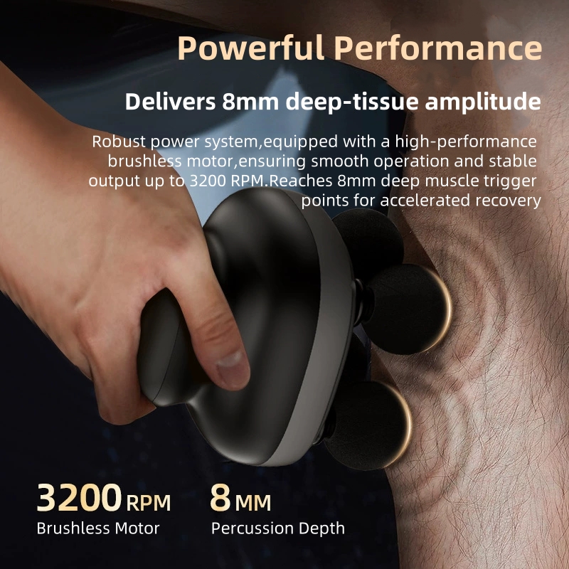 4-رؤساء يده فآسيا بندقية المهن - مراجعة Massage Gun Deep Tissue وسعره